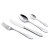 Import Food Grade 18/8 Stainless Steel Cutlery Set Silver Fork Knife Spoon Flatware Set from China