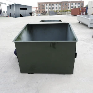 Forklift Dumpster front load container / rear load bin with plasticlid