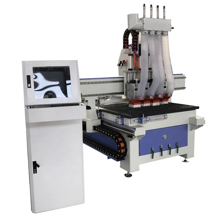 Four Processes 1325 Wood Machine Cnc Router Automatic Wooden Furniture Making Machine