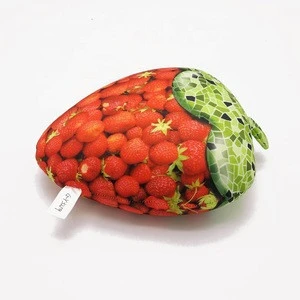 Free Sample Soft lovely fruit microbeads stuffed strawberry toy