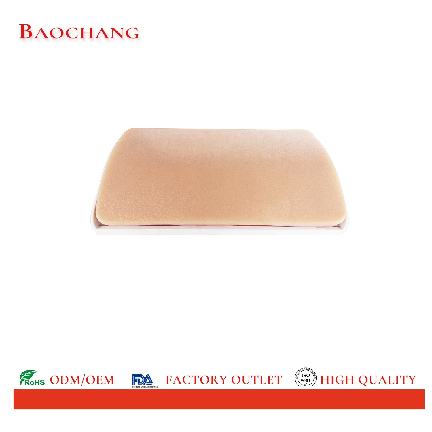 Free Shipping ODM/OEM Medical Training And Practice Durable 3-Layer Silicon suturing pad With Curved Base SUTURING PAD