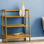 Free Standing Simple 3 Tier Bookshelf  Industrial Flat Pack Bookcase