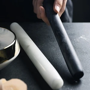 French stone marble rolling pin with board pastry roller pin with stand