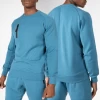 French Terry Crew Fleece Sweatshirt Men Solid Color Street Wear Sweatshirt sweat shirts men Cotton Knitted Sweater
