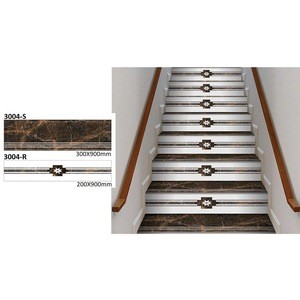 Full Body Non-Slip Stair Step Tile, Porcelain Tiles for Stair Tread and Riser