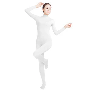 Full Body Performance Wear Ballet Unitard Spandex Lycra Long Sleeve Costume Skin Tights Dance Wear