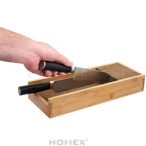 Functional Bamboo Knife Block Fantastic Organizer/Homex_BSCI