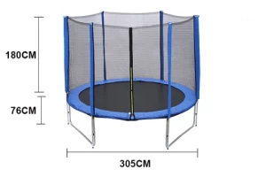 FUNJUMP 10ft indoor trampoline single bungee jumping big indoor trampoline
