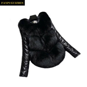 Fur wholesale autumn and winter women&#039;s short paragraph detachable sleeves faux fur coat
