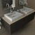 Import Furniture Home MDF Double Bowl Bathroom Vanity from China