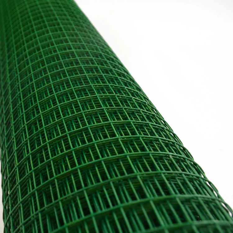 Galvanized or pvc coated square hole welded wire mesh 1m x 30m