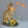 garden decoration crafts resin statue animal polyresin cat figurine