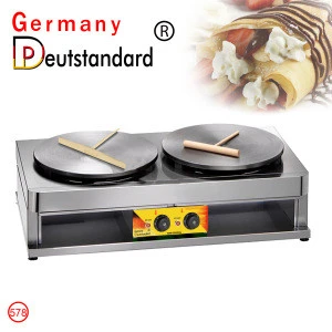 Germany Deutstandard best selling commercial double pan electric crepe maker for sale