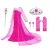 Import Girls Movie Character Ice Snow Queen Princess Elsa Cosplay Dress Set For Kids Halloween Carnival Party Costumes from China