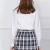 Import Girls White Shirt School Uniform With Pleat Plaid Skirt from China
