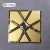 Import glossy gold colored  shining mosaic ktv background wall gold color crystal glass mirror gold tile from China