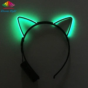 Glow in the dark Headwear LED Headband EL Cat Ear Headband