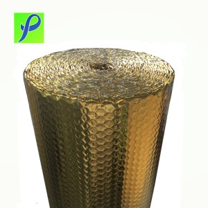 Gold Foil Bubble Roll Building Insulation For Metal Roof Attic