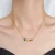 Import Gold Plated  Stainless Steel Necklace With Colorful Smile Face Fashion Jewelry from China