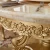 Import golden foil baroque hand carved Italian style dining room furniture round dining table from China