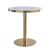 Import Golden table single leg table Concise style dining furniture High Quality Marble Top  Table from China