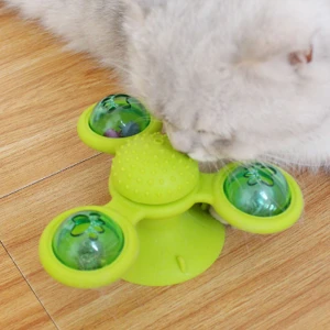 good quality factory directly pet turning cat windmill toy usa pet interactive toy