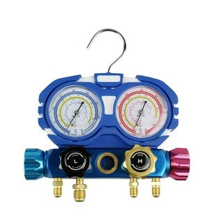 good quality four-valve manifould gauge set HMG-4-R134a