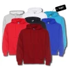 Good quality winter cotton and Polyester fabrics puff print blank oversized full mens zip up hoodie manufacturer