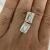 GRA certificate Baguette cut Moissanite diamond VVS D 1.5X2mm small size  excellent Loose Moissanite Stone ring
