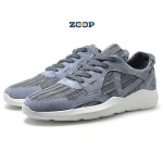 Grey design rubber hard wearing men casual lace up shoes