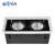 Import grilled led downlight double head supermarket 40W black down light from China