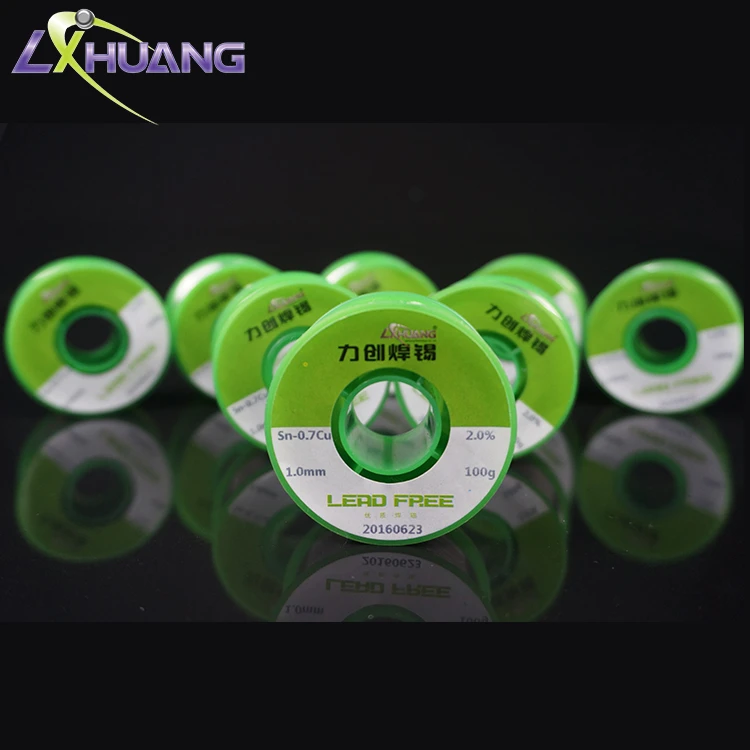 guangdong lichuang factory price supply lead free silver solder wire Sn99/Ag0.3/Cu0.7 low temperature welding soldering tin wire