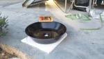 Guangxi Black Granite Bathroom Sink Chinese Absolute Black Wash Sink