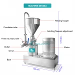 Guanyu Factory price colloid mill almond soybean coconut milk grinding nut vitamin  powder grinder machine