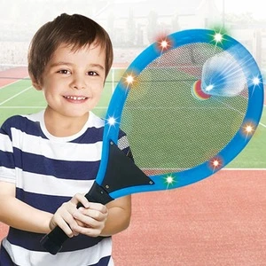 Gym exercise equipment game outdoor tennis racket with light toy for kids