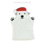 hand care beauty glove bath shower mitt nylon exfoliating spa moisturizing gloves
