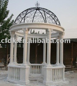 hand-carved marble summerhouse