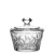 Import Handmade Embossed Glass Candy Pot With Lid Crystal Glass Sugar Bowl from China