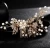 Handmade Pearl Leaves Alloy Hair Accessories Bridal Hairpin for Wedding Decoration