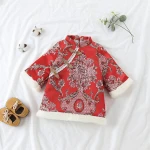 Hanfu chinese traditional dress for kids children new year clothing