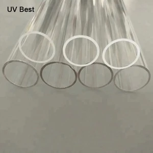 Heat Resistant Clear Quartz Fused Silica Glass Tube