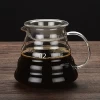Heat Resistant Glass Hand Drip Pot Coffee Server Kettle Coffee Maker Teapot 600ml