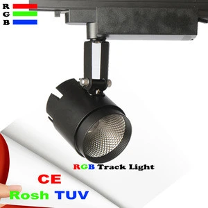 High brightness low power consumption 7w 12w 24w 36w COB RGB led track light with CE TUV