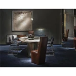 High end luxury rock plate,, oil-proof, antifouling and easy to clean household dining table