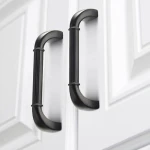 High manufacture zinc alloy black cabinet kitchen furniture handle