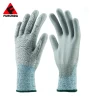 High-Performance EN388  Level-5 Protection PU Coated Work Gloves with Durable Power