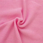 high quality 100 cotton 1x1 knitted rib very soft and healthy for baby wear