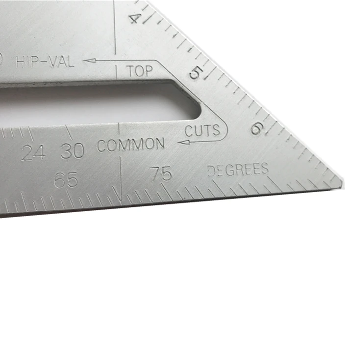 High quality 7inch/180mm  Multifunctional Aluminum Set Square  for Mechanical and electrical installation /