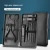 Import High Quality Black Professional Pedicure Manicure Set With Pu Bag from China