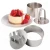 Import High quality custom kitchen cake diy baking tools consumer commercial hotel 2pcs stainless steel dessert mousse ring from China
